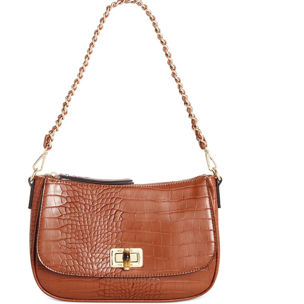 INC Holliee Baguette Flap Shoulder Bag NWT